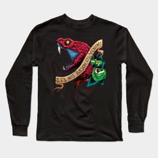 It's not poison, it's VENOM- LIMITED RED VERSION Long Sleeve T-Shirt